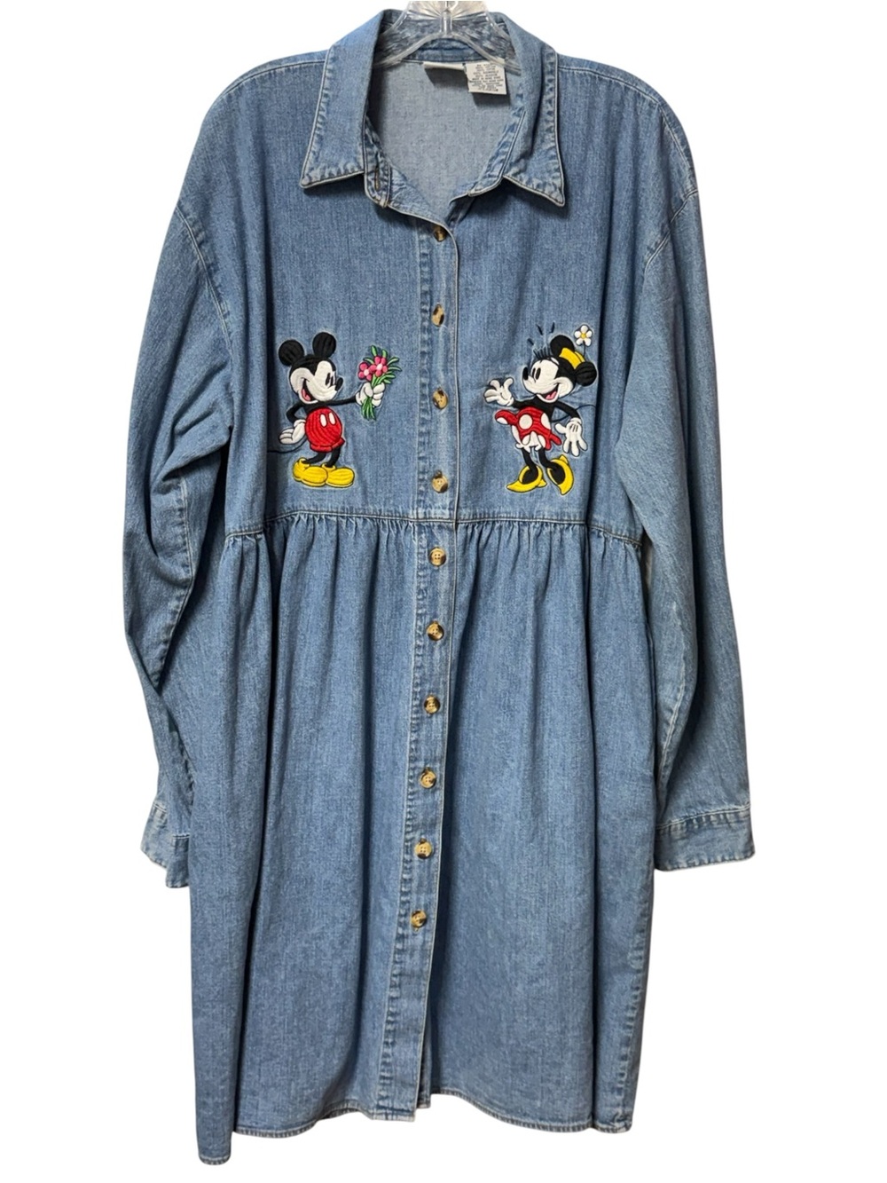 VTG Disney Denim Dress w/ Embroidery Sz XL